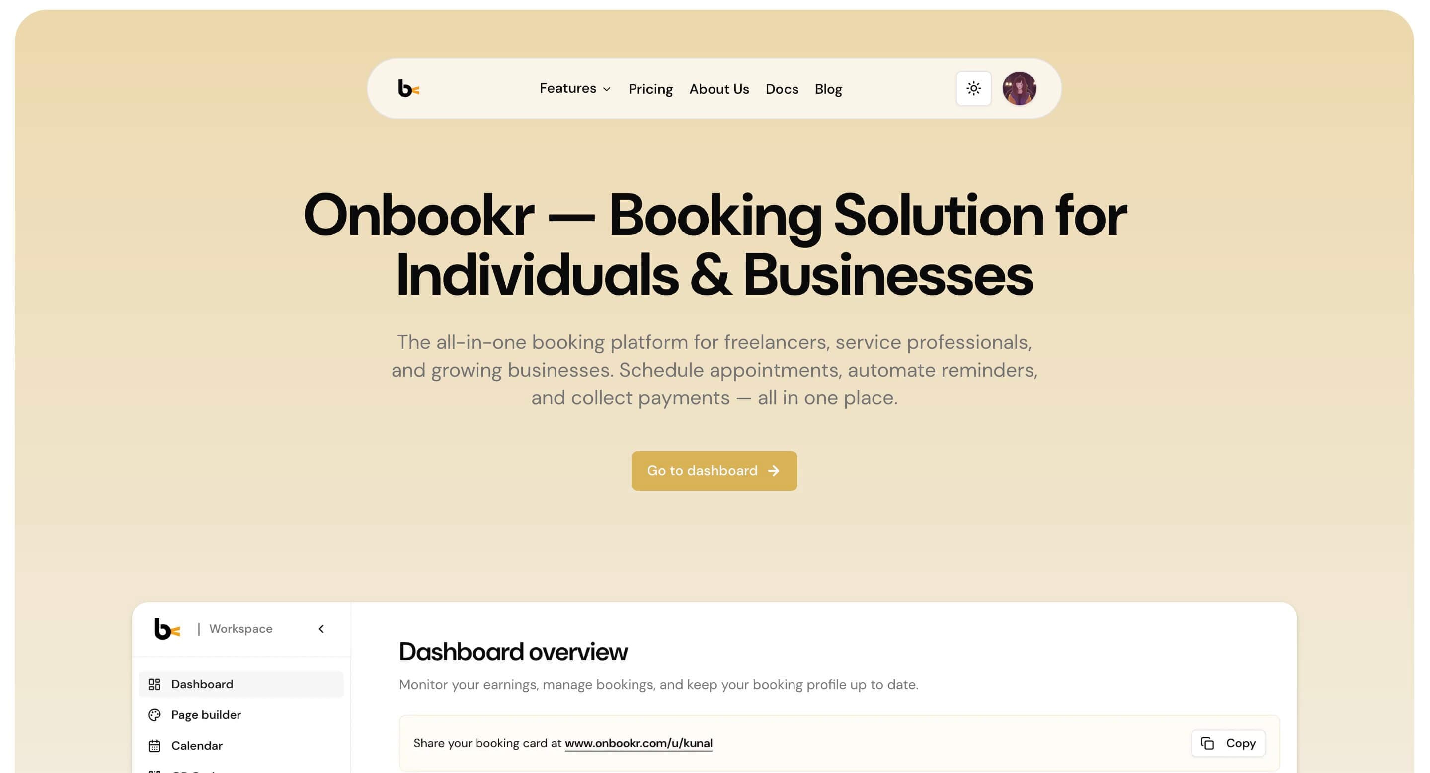 Onbookr preview